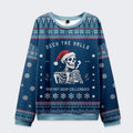 Kyoto-Lion Funny Skull£ºDeck the Halls and Not Your Colleagues Christmas Ugly Sweatshirt