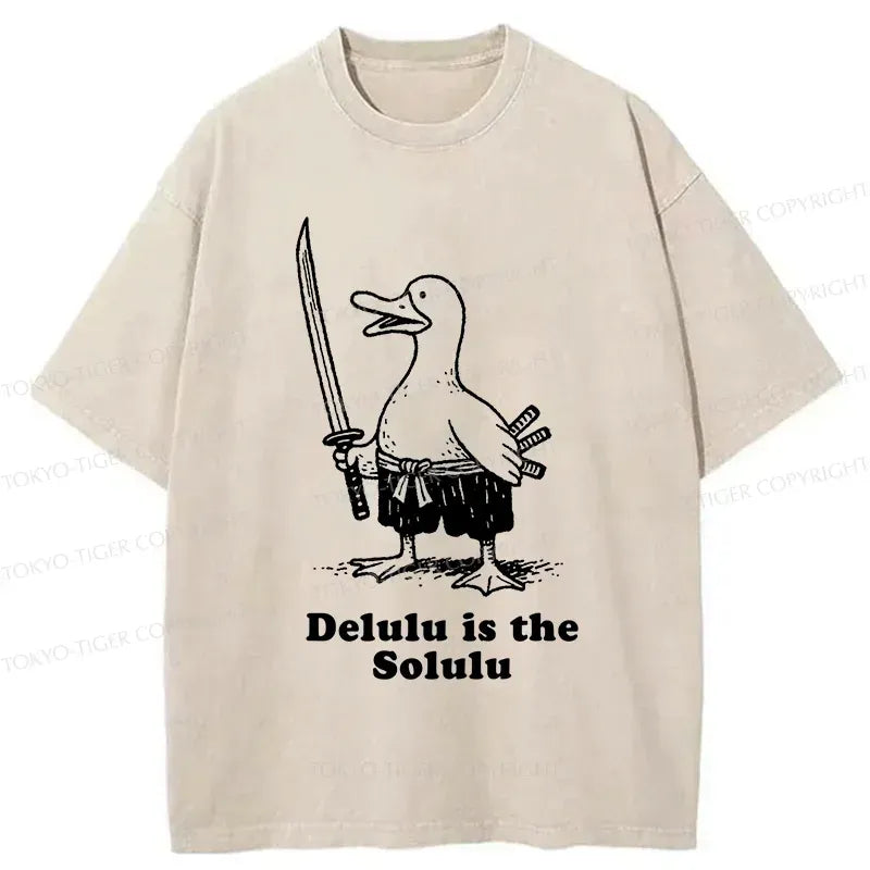 Vintage Unisex T-Shirt with Samurai Print