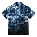 japanese midnight blossom button up shirt