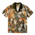 Kyoto Lion Oil Painting Hawaiian Shirt