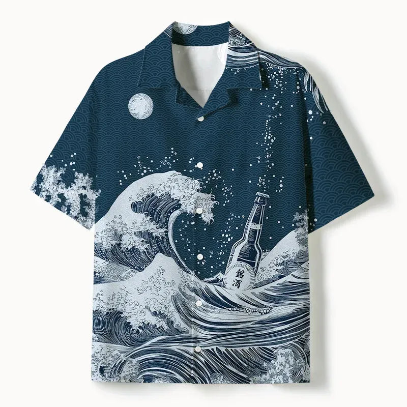 Japanese Woodblock Print Hawaiian Shirt