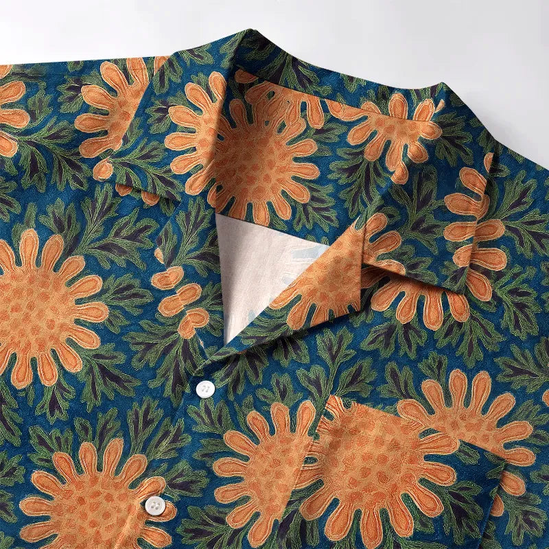 Comfortable Cotton Japanese Aloha Shirt