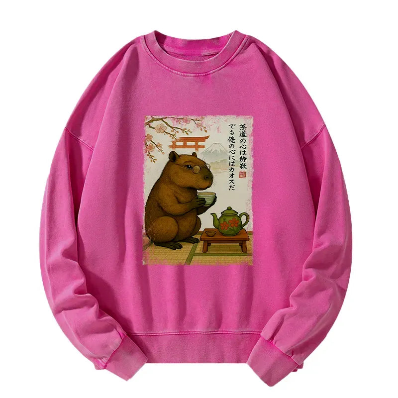 Japanese Capybara Sweatshirt Gift Idea