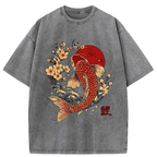 Kyoto-Lion Luck of the Koi Washed T-Shirt