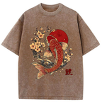 Kyoto-Lion Luck of the Koi Washed T-Shirt