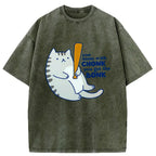 Funny Kyoto Lion Cat T-Shirt for Summer