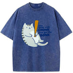 Funny Kyoto Lion Cat T-Shirt for Summer