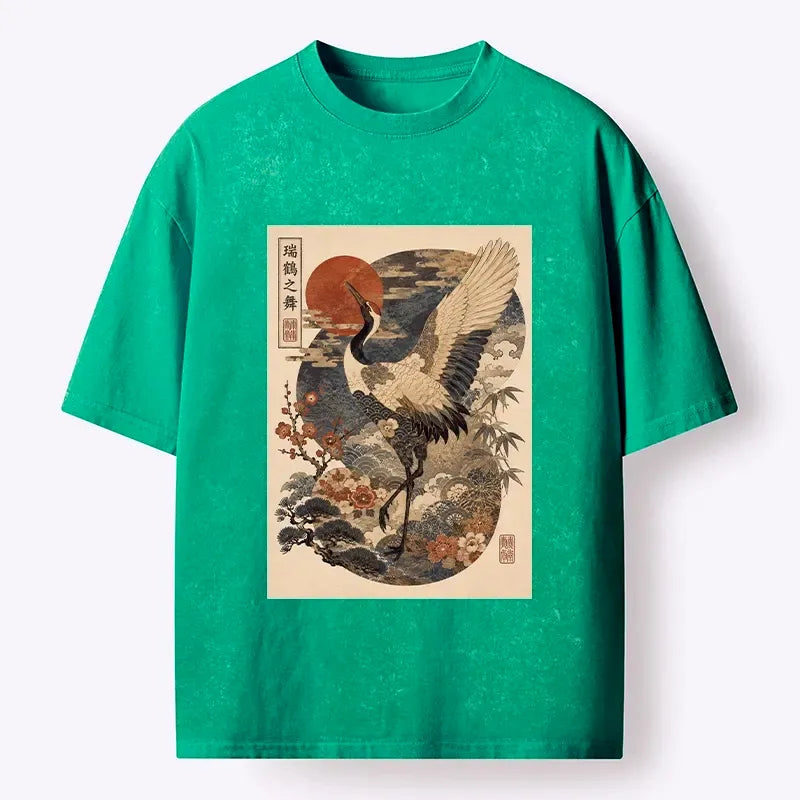 Vintage Japanese Lucky Crane T-Shirt
