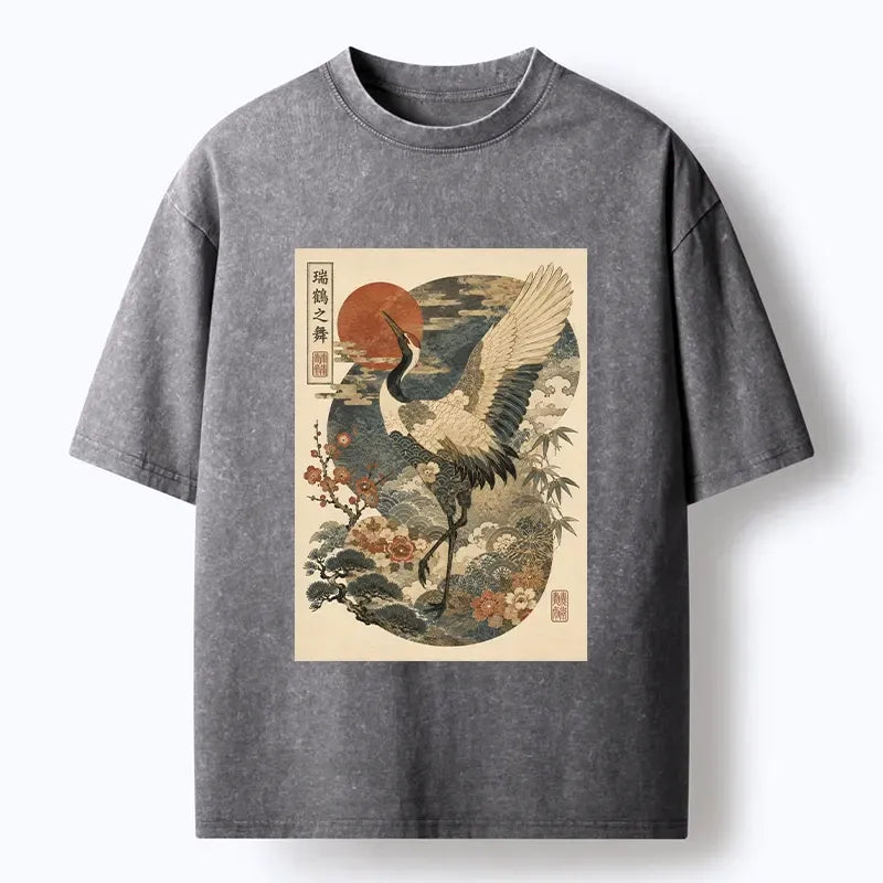 Vintage Japanese Lucky Crane T-Shirt