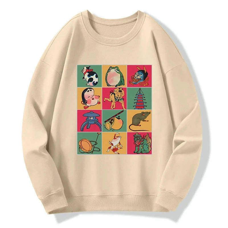 Kyoto-Lion Japanese Characteristic Goods Sweatshirt