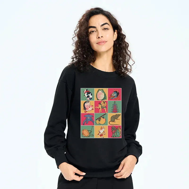 Kyoto lion sweatshirt unisex gift idea