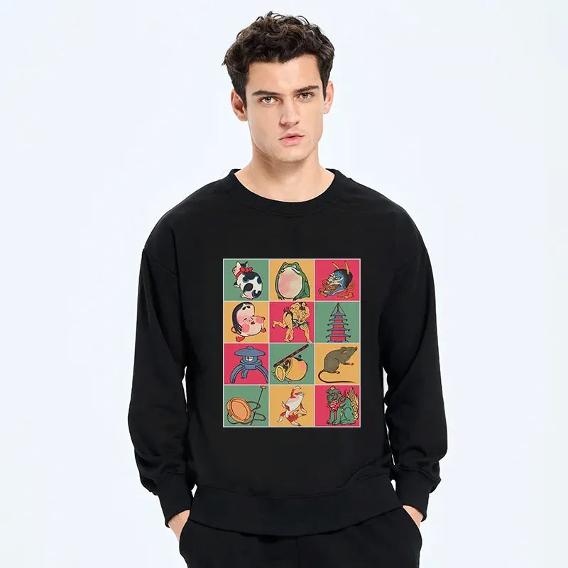 Kyoto-Lion Japanese Characteristic Goods Sweatshirt