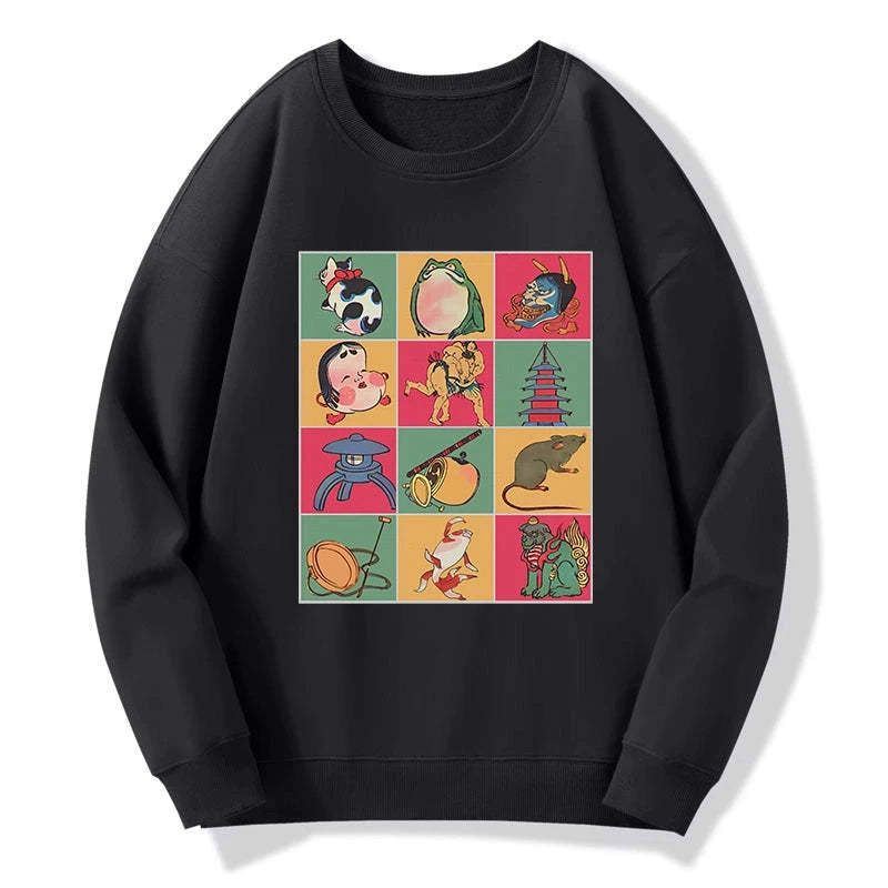 Kyoto-Lion Japanese Characteristic Goods Sweatshirt