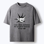 Kyoto-Lion My Mental Age Is Very Young Washed T-Shirt
