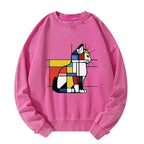 Primary Colors Cat Sweatshirt Best Seller