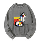 Primary Colors Cat Sweatshirt Best Seller