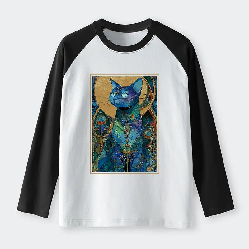 Kyoto-Lion The Cat¡¯s Plan To Rule Them All Raglan Long Sleeve T-shirt
