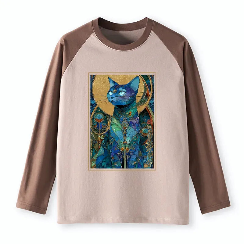 Kyoto-Lion The Cat¡¯s Plan To Rule Them All Raglan Long Sleeve T-shirt