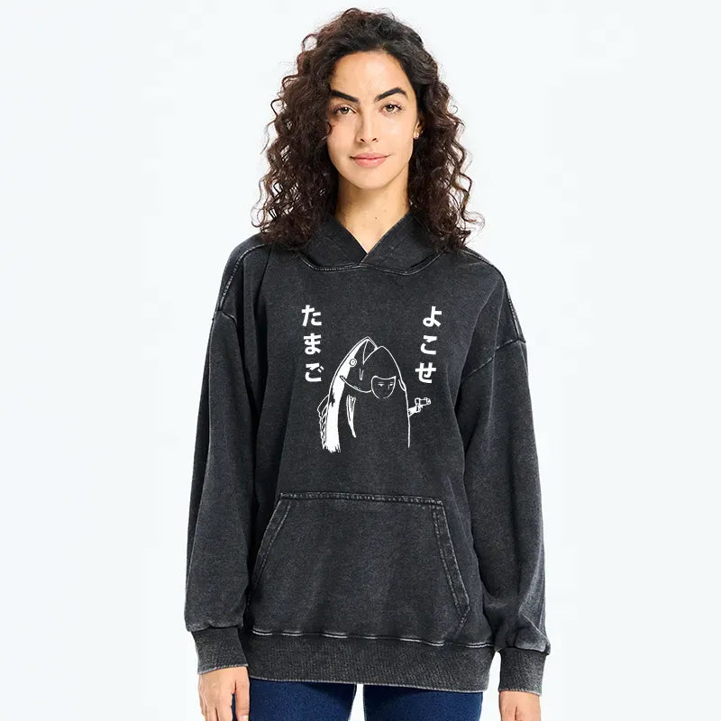 japanese fish print hoodie gift idea