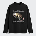 funny possum playing dead long sleeve t-shirt