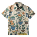 Kyoto-Lion A Variety Of Potted Plants Button-up Shirt