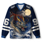 Kyoto-Lion Storm Dragon Of The Wild Waves Paneled Long Sleeve Jersey