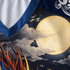 Kyoto-Lion Storm Dragon Of The Wild Waves Paneled Long Sleeve Jersey