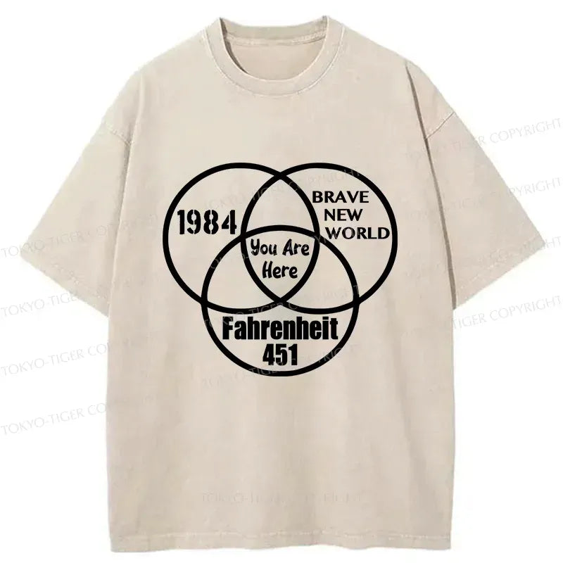 Kyoto Lion Rebellion Washed T-Shirt for Street Style
