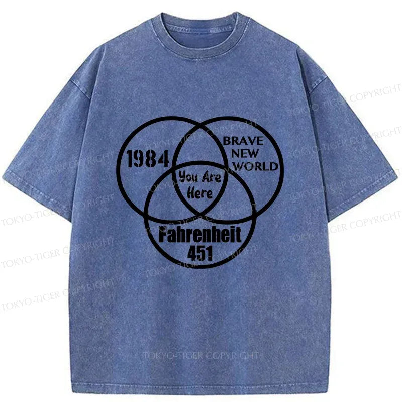 Kyoto Lion Rebellion Washed T-Shirt for Street Style