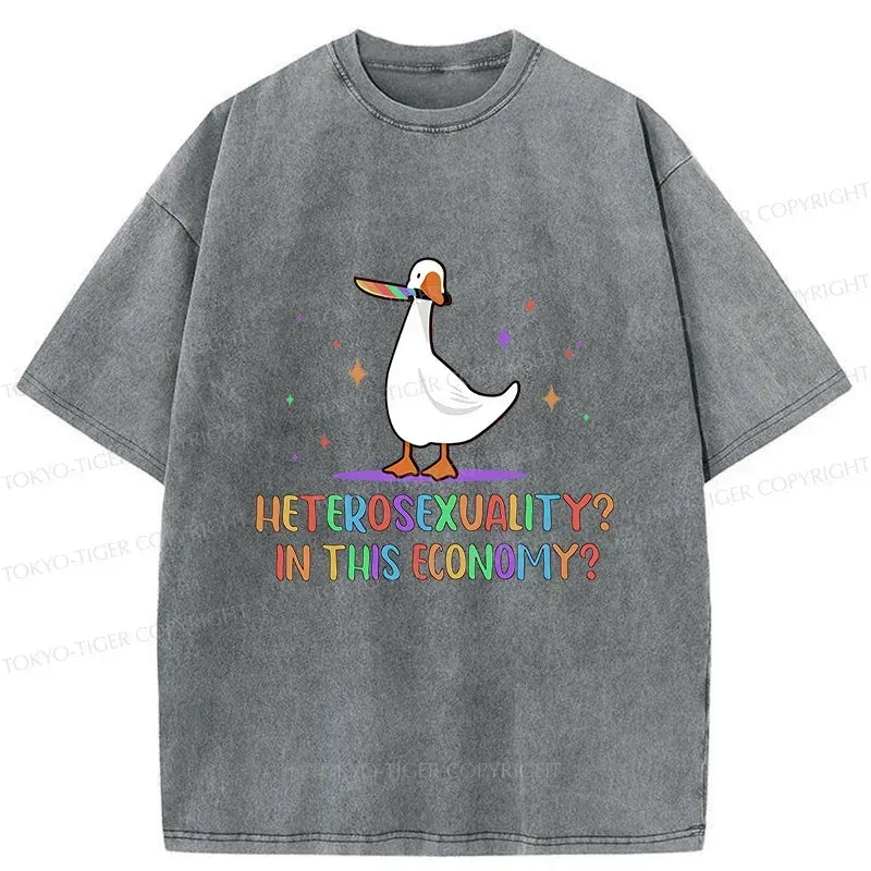 Kyoto-Lion Interesting Goose Washed T-Shirt