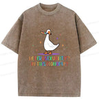 Japanese Vintage Washed T-Shirt for Daily Wear