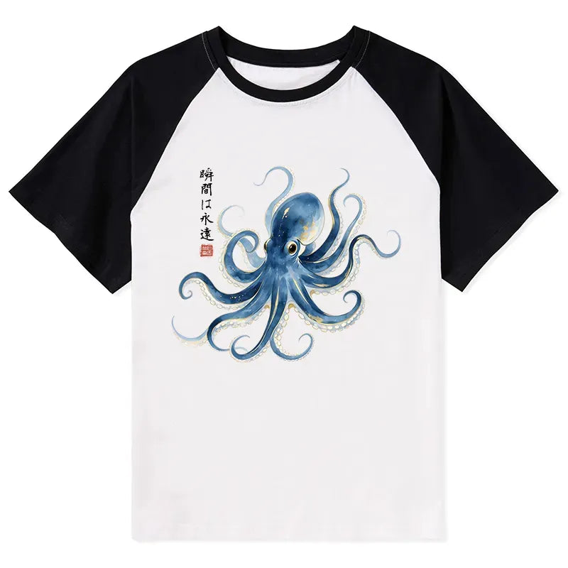 Trendy Japanese Octopus Unisex Top