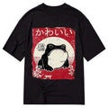 kyoto lion woodblock print grumpy frog t shirt