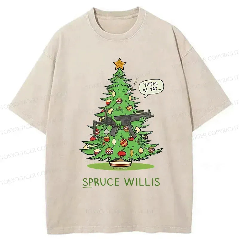 Kyoto-Lion funny Christmas tree t-shirt