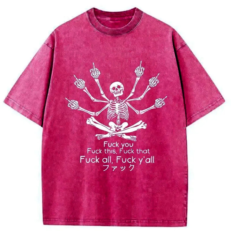Kyoto-Lion washed t-shirt for daily wear