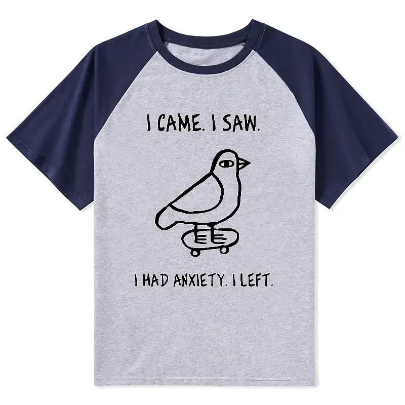 Funny meme bird raglan t-shirt for daily wear