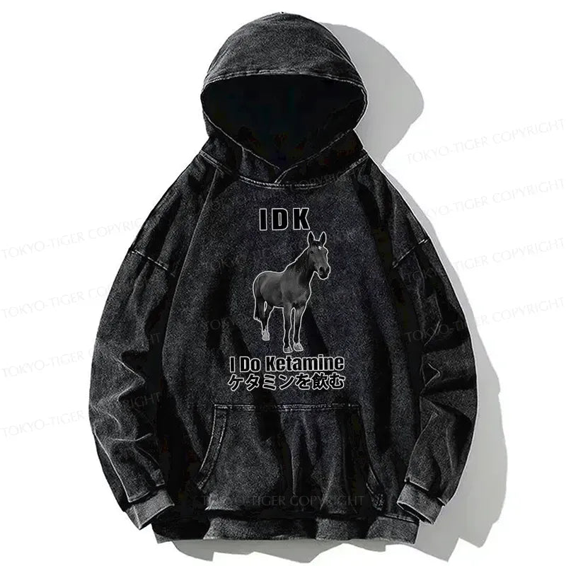 japanese vintage washed hoodie for men