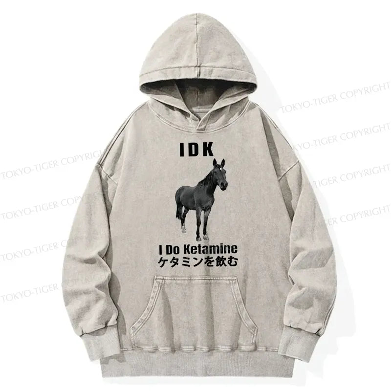 Kyoto-Lion IDK I Do Ketamine Washed Hoodie