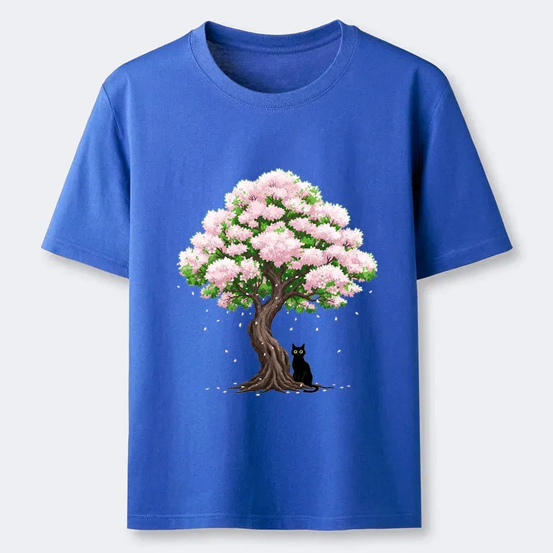 Japanese Sakura Cat Classic T-Shirt