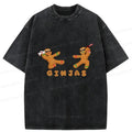 Japanese washed t-shirt for daily wear