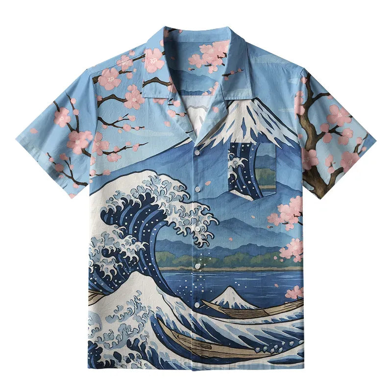 Unisex Japanese Hawaii Shirt for Streetwear