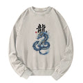 Mythic Blue Dragon Pullover for Street Style