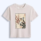 Kyoto-Lion Whispers of Silent Blossoms Women's Washed T-shirt