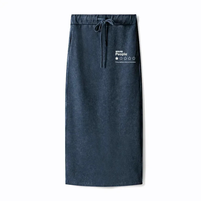 Kyoto-Lion Evaluation People Washed Terry Skirt