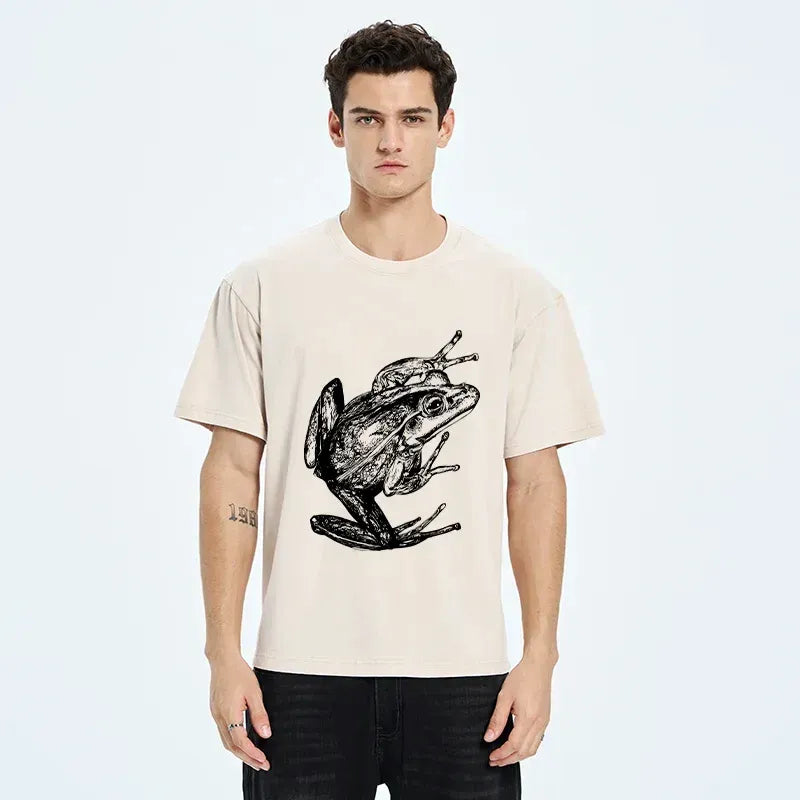 Comfortable Unisex Cotton Frog T-Shirt On Sale