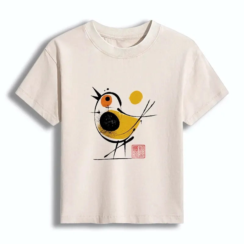 Ukiyo-e Style Casual T-shirt for Daily Wear