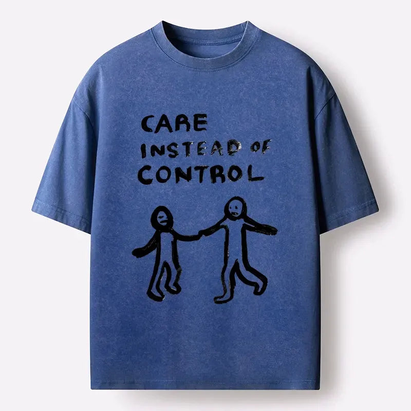 washed cotton tee with free shipping