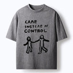 Kyoto-Lion Choose Care Not Control Washed T-Shirt
