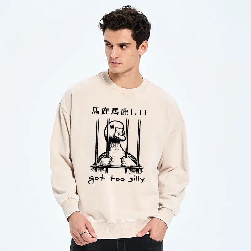 washed japanese vintage sweatshirt for daily wear