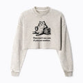 Japanese Ukiyo-e Crop Sweatshirt for Summer